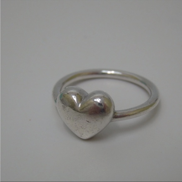 Tiffany & Co. Silver Heart Ring with Turquoise Packaging size 4.5 - Picture 2 of 6